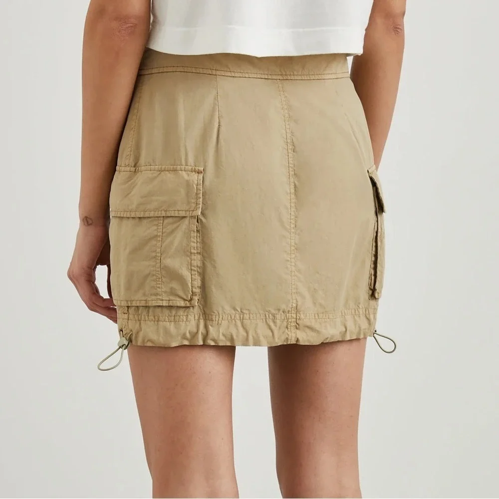RAILS Women Size 8 Olive Jaycee Khaki Cargo Mini Skirt Academia Lightweight‎